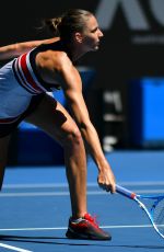KAROLINA PLISKOVA at Australian Open Tennis Tournament in Melbourne 01/16/2018