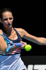 KAROLINA PLISKOVA at Australian Open Tennis Tournament in Melbourne 01/16/2018