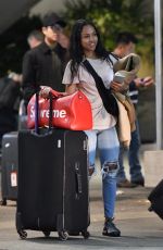 KARRUECHE TRAN at LAX Airport in Los Angeles 03/01/2018