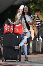 KARRUECHE TRAN at LAX Airport in Los Angeles 03/01/2018
