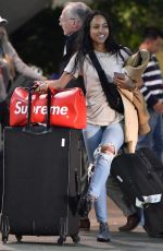 KARRUECHE TRAN at LAX Airport in Los Angeles 03/01/2018