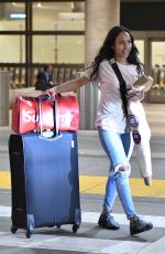 KARRUECHE TRAN at LAX Airport in Los Angeles 03/01/2018