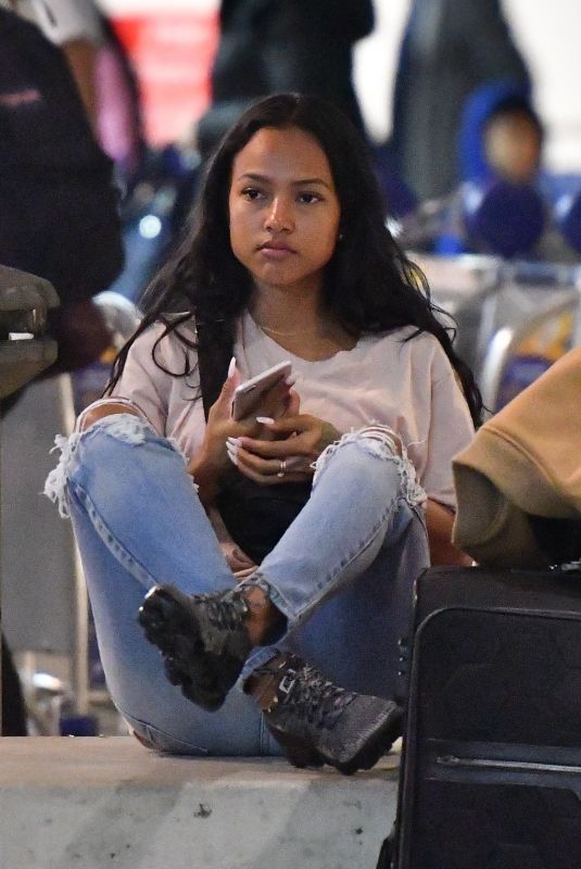 KARRUECHE TRAN at LAX Airport in Los Angeles 03/01/2018