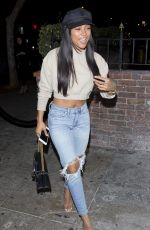 KARRUECHE TRAN in Ripped Jeand at Delilah in West Hollywood 01/26/2018