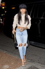 KARRUECHE TRAN in Ripped Jeand at Delilah in West Hollywood 01/26/2018