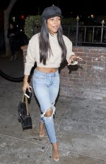 KARRUECHE TRAN in Ripped Jeand at Delilah in West Hollywood 01/26/2018