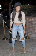 KARRUECHE TRAN in Ripped Jeand at Delilah in West Hollywood 01/26/2018