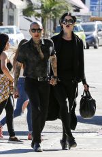 KAT VON D and Leafar Reyes Out for Lunch in West Hollywood 01/28/2018
