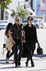 KAT VON D and Leafar Reyes Out for Lunch in West Hollywood 01/28/2018