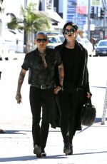 KAT VON D and Leafar Reyes Out for Lunch in West Hollywood 01/28/2018