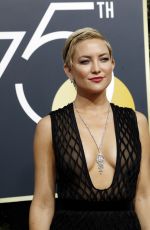KATE HUDSON at 75th Annual Golden Globe Awards in Beverly Hills 01/07/2018