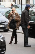 KATE HUDSON Out at Taxidermist in Paris 01/24/2018