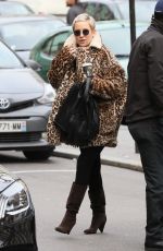 KATE HUDSON Out at Taxidermist in Paris 01/24/2018