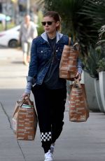 KATE MARA Shopping for Groceries at a Market in Los Angeles 01/17/2018