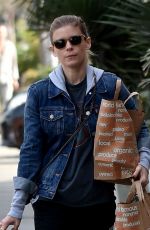 KATE MARA Shopping for Groceries at a Market in Los Angeles 01/17/2018