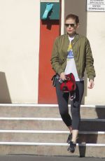 KATE MARA Takes Her Dog to Hospital in Los Angeles 01/25/2018