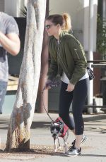 KATE MARA Takes Her Dog to Hospital in Los Angeles 01/25/2018