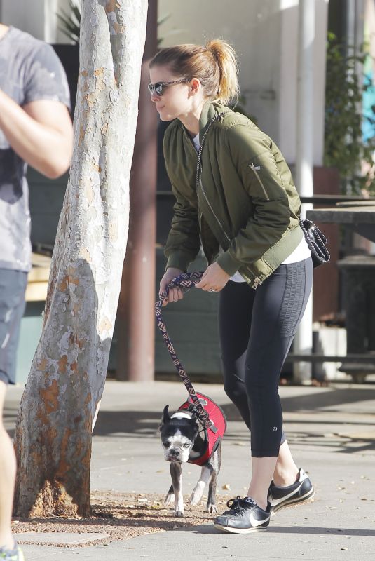 KATE MARA Takes Her Dog to Hospital in Los Angeles 01/25/2018