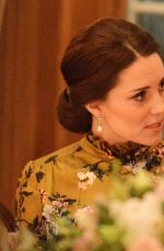 KATE MIDDLETON and Crown Princess VICTORIA of Sweden at a Dinner in Stockholm 01/30/2018