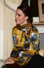 KATE MIDDLETON and Crown Princess VICTORIA of Sweden at a Dinner in Stockholm 01/30/2018