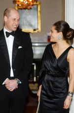 KATE MIDDLETON and Crown Princess VICTORIA of Sweden at a Dinner in Stockholm 01/30/2018