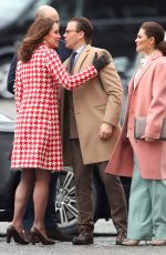 KATE MIDDLETON and Crown Princess VICTORIA of Sweden at Karolinska Institute in Stockholm 01/31/2018