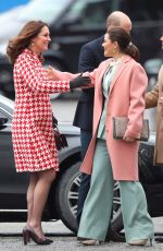 KATE MIDDLETON and Crown Princess VICTORIA of Sweden at Karolinska Institute in Stockholm 01/31/2018