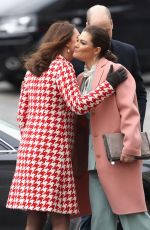 KATE MIDDLETON and Crown Princess VICTORIA of Sweden at Karolinska Institute in Stockholm 01/31/2018