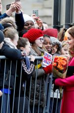 KATE MIDDLETON Arrives Coventry Cathedral in Coventry 01/16/2018