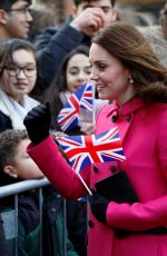 KATE MIDDLETON Arrives Coventry Cathedral in Coventry 01/16/2018