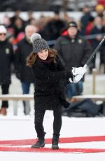 KATE MIDDLETON at a Bandy Hockey Match in Stockholm 01/30/2018