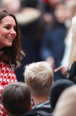 KATE MIDDLETON at Matteusskolan School in Stockholm 01/31/2018