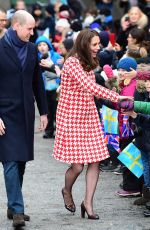 KATE MIDDLETON at Matteusskolan School in Stockholm 01/31/2018
