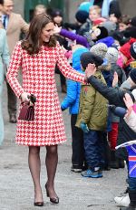 KATE MIDDLETON at Matteusskolan School in Stockholm 01/31/2018