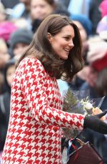 KATE MIDDLETON at Matteusskolan School in Stockholm 01/31/2018