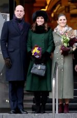 KATE MIDDLETON Out and About in Stockholm 01/30/2018