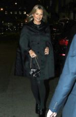 KATE MOSS Leaves a Private Members Club in London 01/16/2018