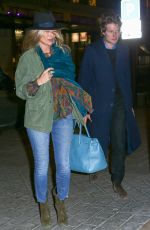 KATE MOSS Shopping at Louis Vuitton Store in Paris 01/17/2018
