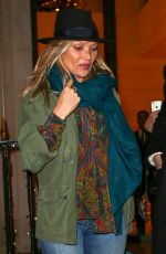 KATE MOSS Shopping at Louis Vuitton Store in Paris 01/17/2018
