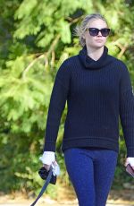 KATE UPTON Out with Her Dog in Los Angeles 01/11/2018