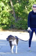 KATE UPTON Out with Her Dog in Los Angeles 01/11/2018