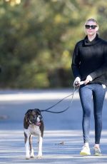 KATE UPTON Out with Her Dog in Los Angeles 01/11/2018