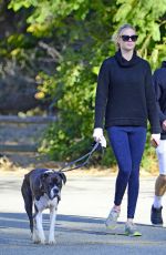 KATE UPTON Walks Her Dog Out in Los Angeles 01/11/2018
