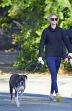 KATE UPTON Walks Her Dog Out in Los Angeles 01/11/2018