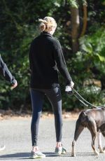 KATE UPTON Walks Her Dog Out in Los Angeles 01/11/2018