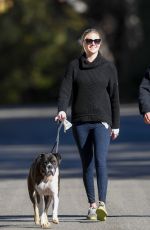 KATE UPTON Walks Her Dog Out in Los Angeles 01/11/2018