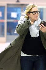 KATE WINSLET at JFK Airport in New York 01/24/2018