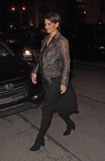 KATIE HOLMES Arrives at Bowery Hotel in New York 01/25/2018