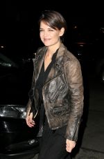 KATIE HOLMES Arrives at Bowery Hotel in New York 01/25/2018