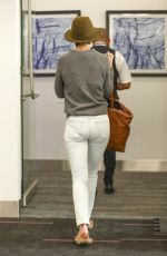 KATIE HOLMES at LAX Airport in Los Angeles 01/11/2018